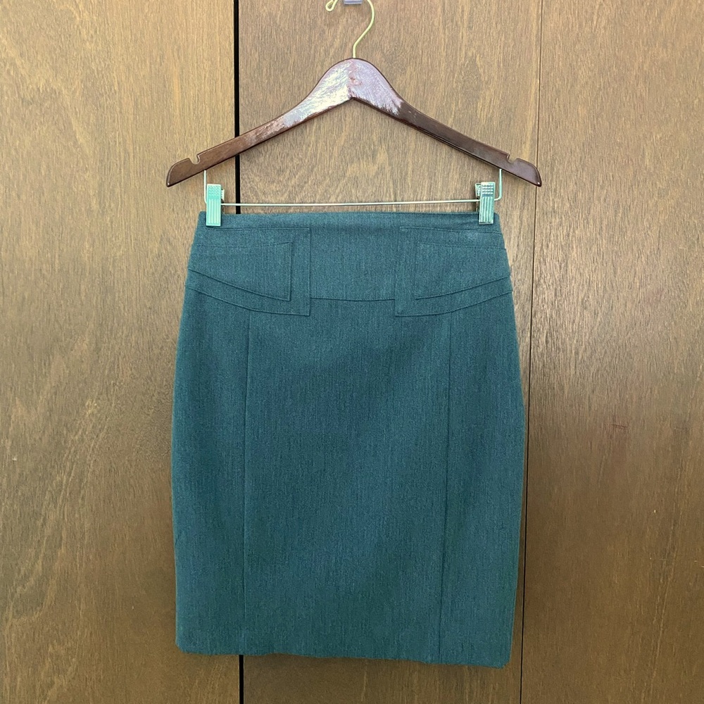 Express Grey Stretch Pencil Skirt Size 4